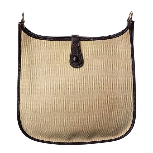 Hermès Brown Coated Canvas Evelyne I PM (Authentic Pre-Owned) - Picture 2 of 5